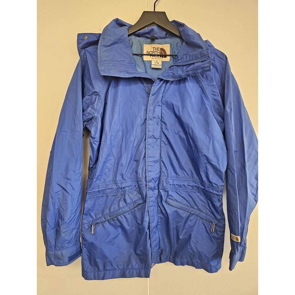 Vintage The North Face Jacket Mens Small Blue Gore-Tex Made in USA Hooded 90s
